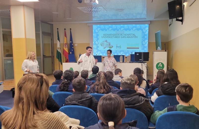 Imagen de El Hospital Universitario San Agustín retoma sus visitas escolares