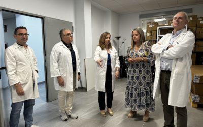 Imagen de El Hospital de Linares ayuda a crear un almacén para tránsito.