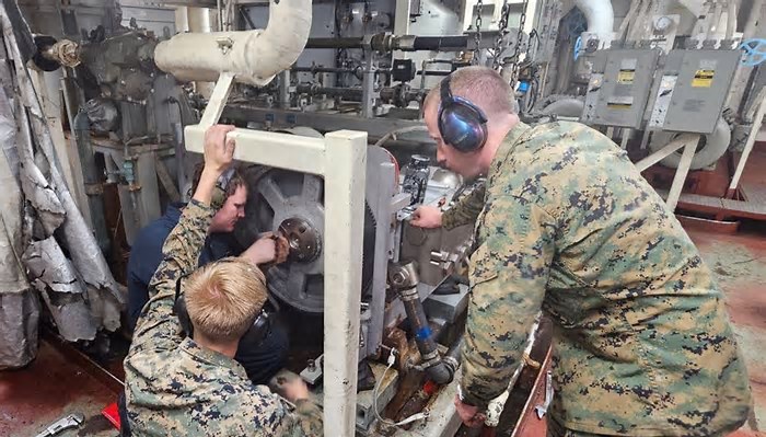 Imagen de Un buque de la US Navy valida a bordo la tecnología de impresión 3D de la empresa Meltio con sede en Linares